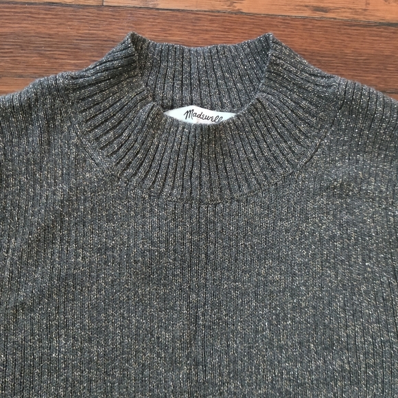 *MADEWELL* NWT Shimmery ribbed long sleeve dress - Picture 2 of 4